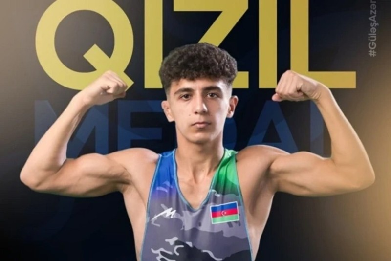 Azərbaycanın sərbəst güləşçisi III MDB Oyunlarında qızıl medal qazanıb